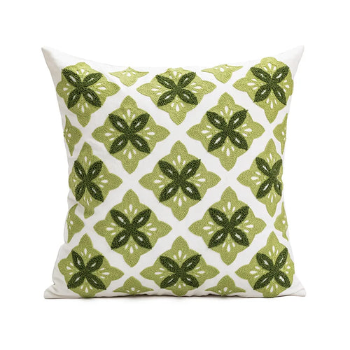 Modern Green Cushion Backrest, Living Room Sofa Pillow, Soft Wais