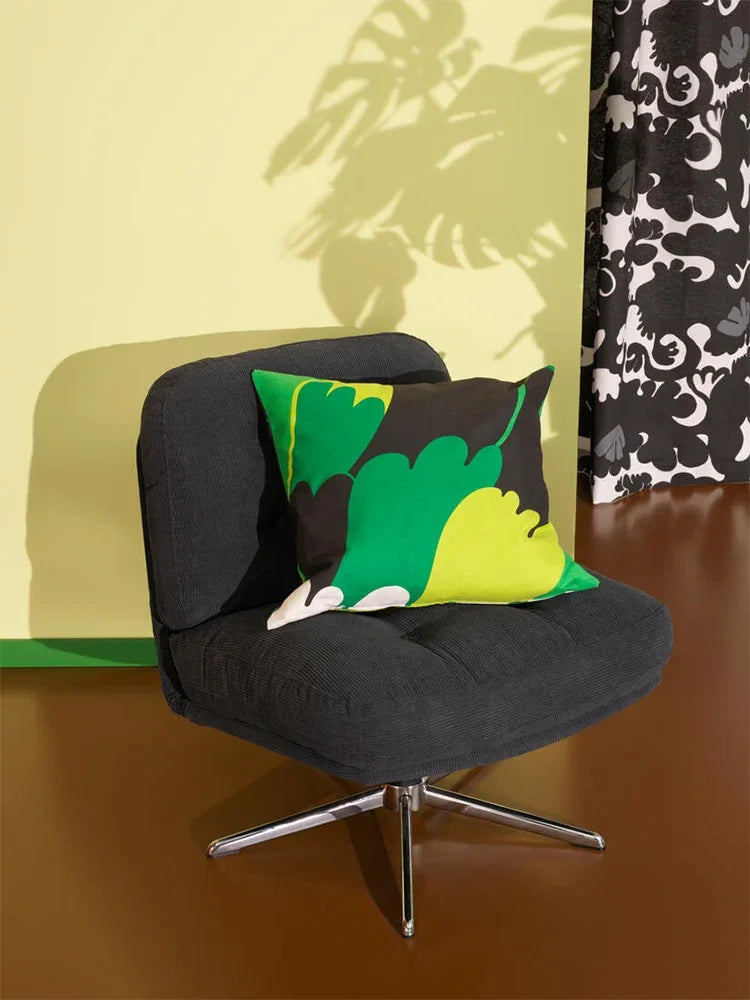 Luxury Single Sofa Chairs Green Corduroy Fabric Home Furniture Living Room