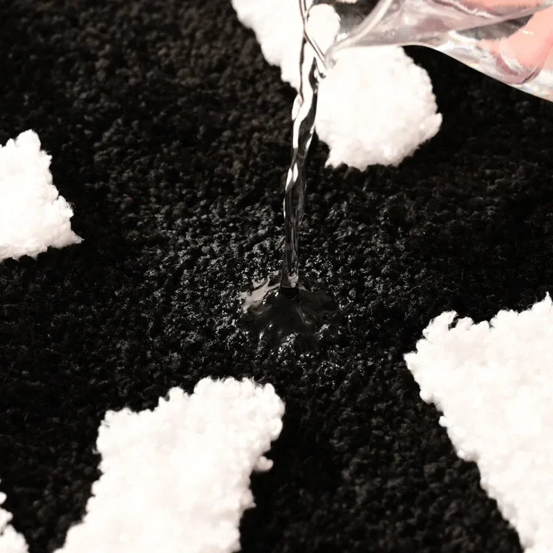 Rugs Black Tufted Shower Cute Mat And room Apartment Bathtub White Naked Decor Fashion Get For
