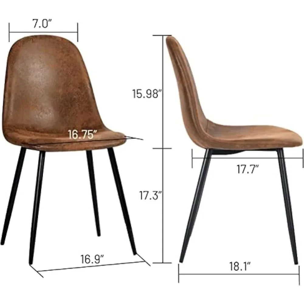 Furniture Set for Living Room Furniture Dining Chairs Set of 4 Modern Suede Fabric Comfortable Side Seating Freight free