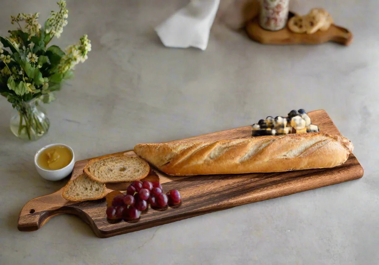 Acacia Wood Cutting / Charcuterie Board - Long - Bluepandahomedecor