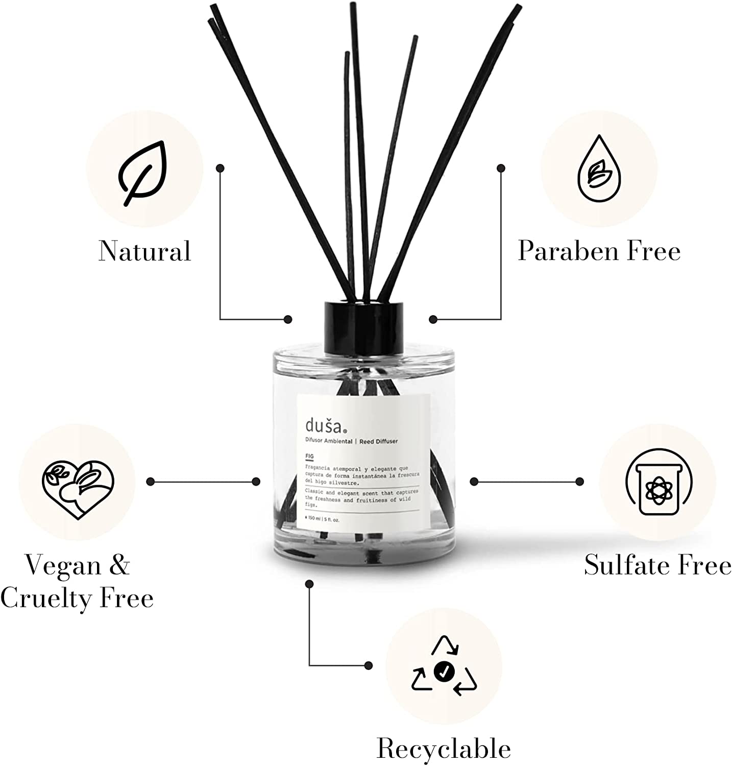 CEDAR BERGAMOTE - 5 FL OZ REED DIFFUSER - Bluepandahomedecor