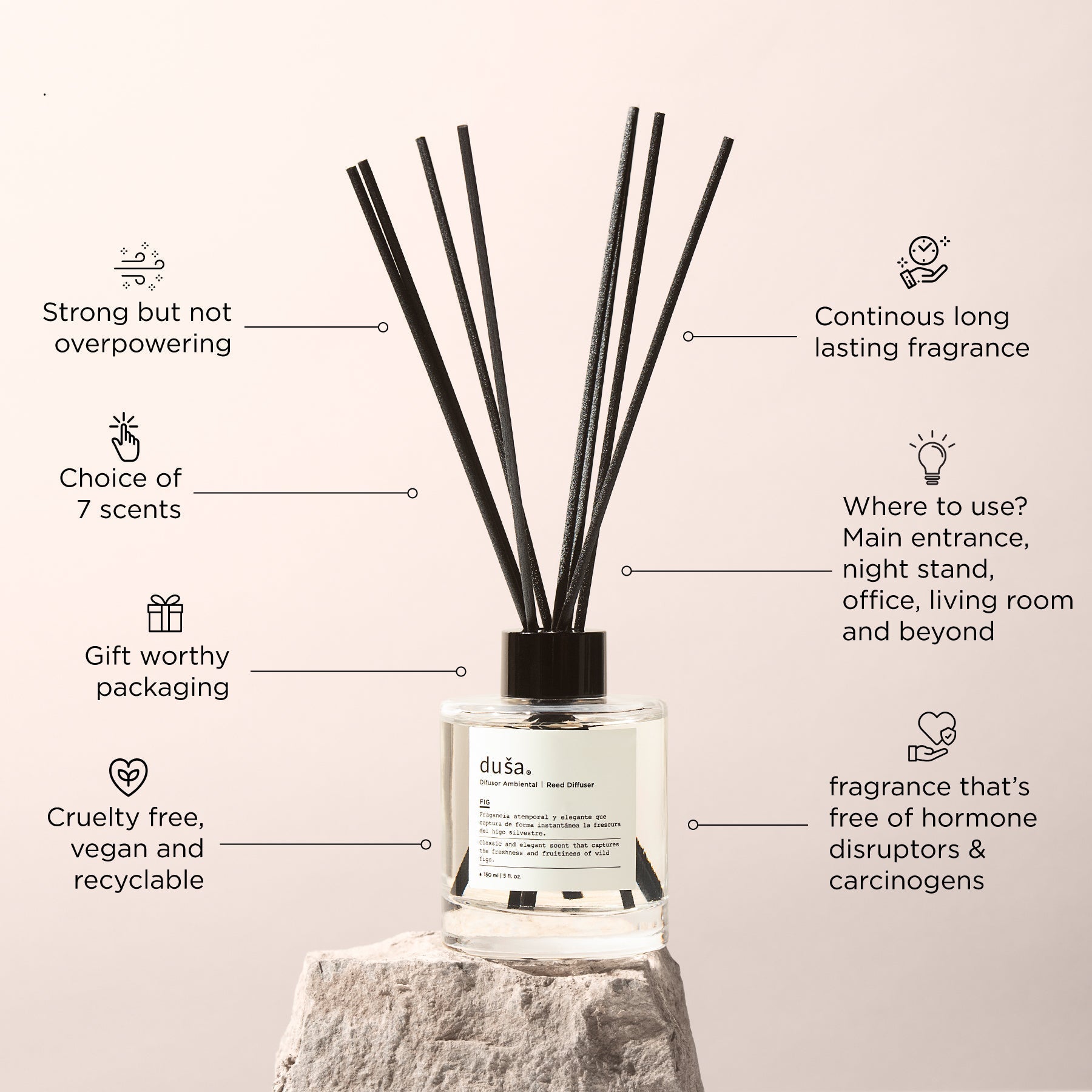 CEDAR BERGAMOTE - 5 FL OZ REED DIFFUSER - Bluepandahomedecor