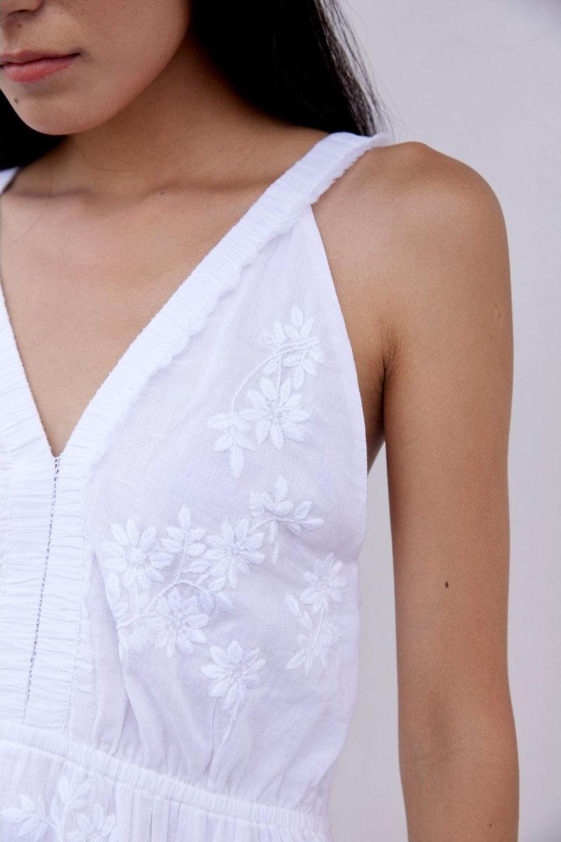 Hand - Embroidered Kos Dress - Bluepandahomedecor