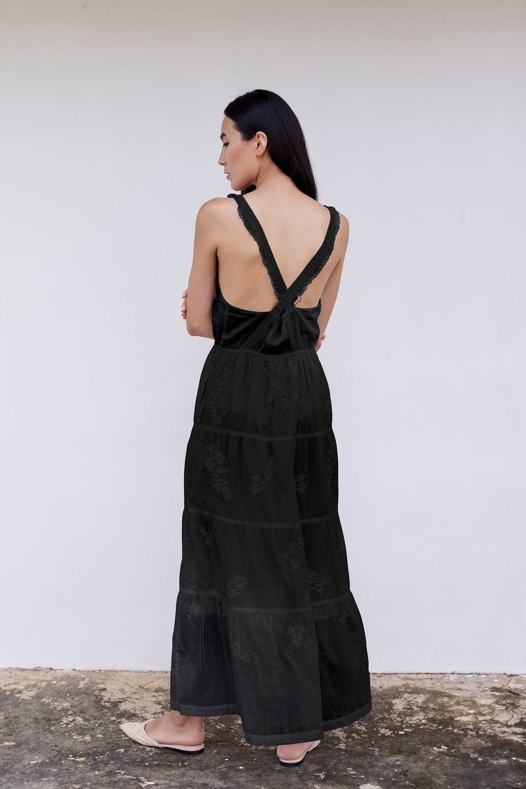 Hand - Embroidered Kos Dress - Bluepandahomedecor