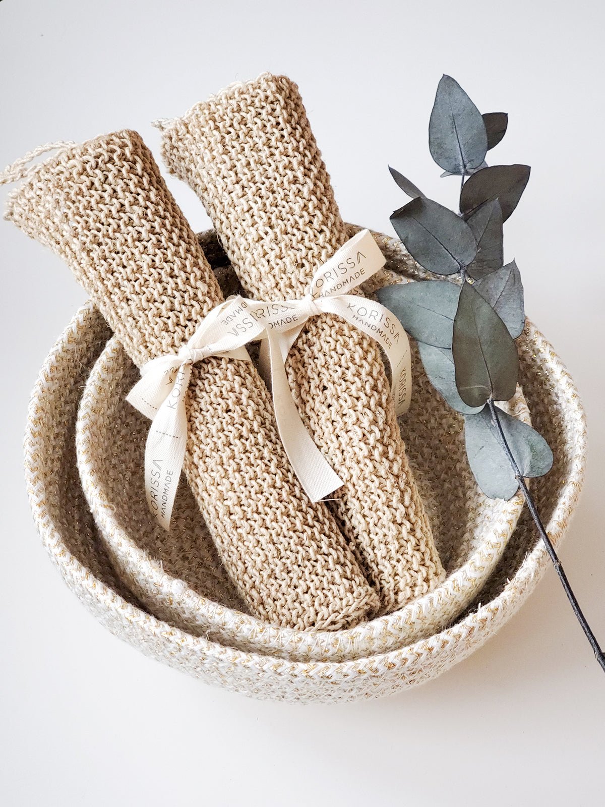 Hemp Washcloth (Set of 2) - Bluepandahomedecor
