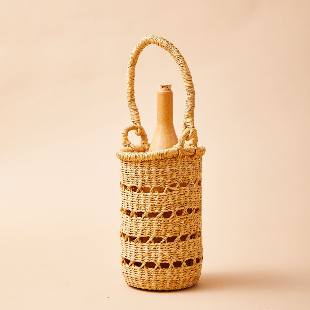 Kuma Wine Tote - Bluepandahomedecor