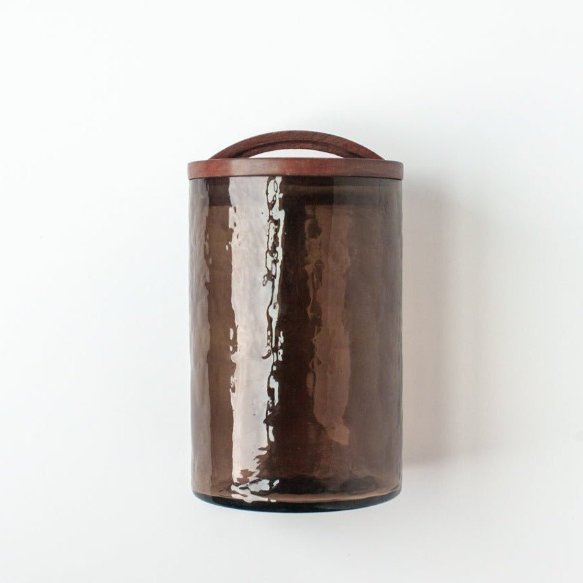 Large Canister - Smoke - Bluepandahomedecor