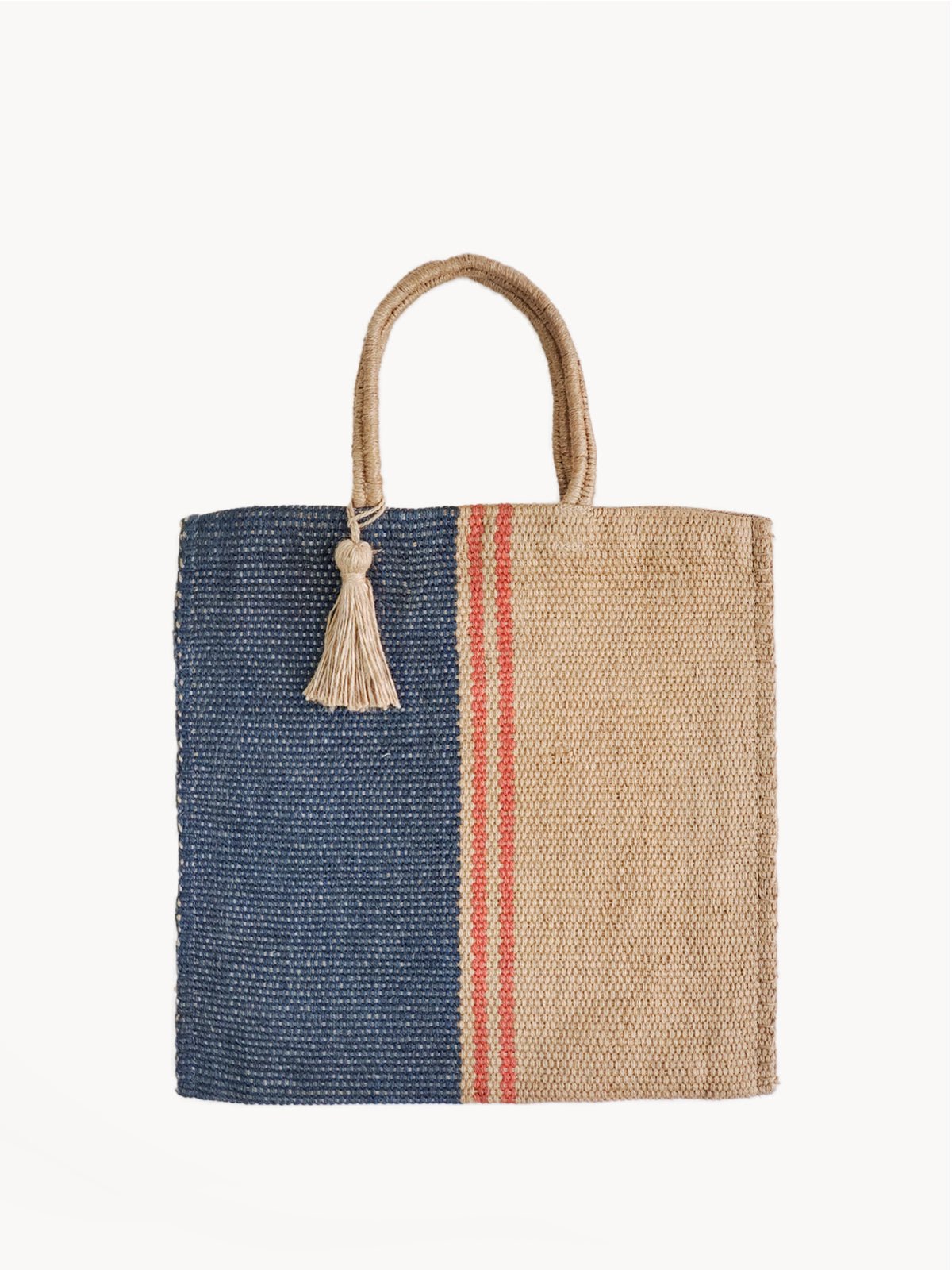Maya Jute Tote Bag - Bluepandahomedecor