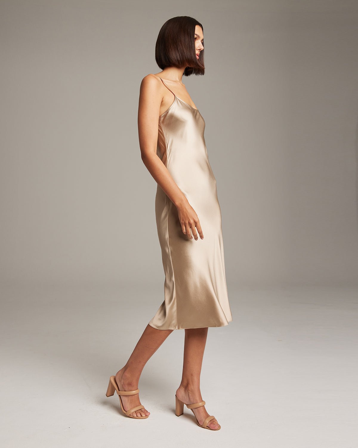 Midi Slip Dress - Core - Bluepandahomedecor