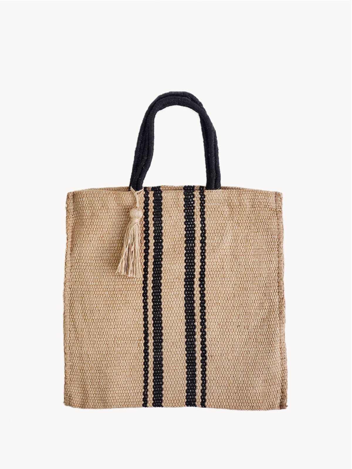 Naya Jute Tote Bag - Natural - Bluepandahomedecor