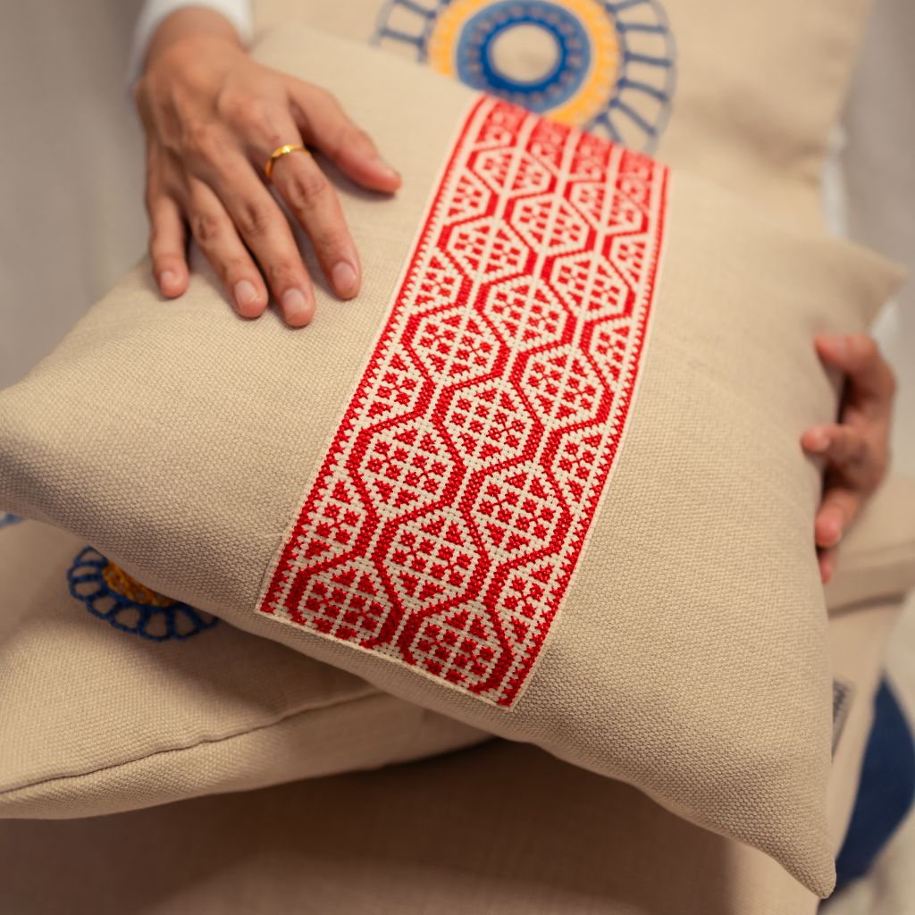 Palestinian Red Pillow Cover - Bluepandahomedecor