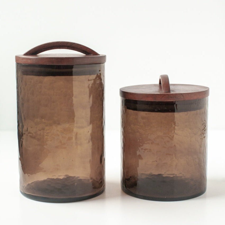 Small Canister - Smoke - Bluepandahomedecor