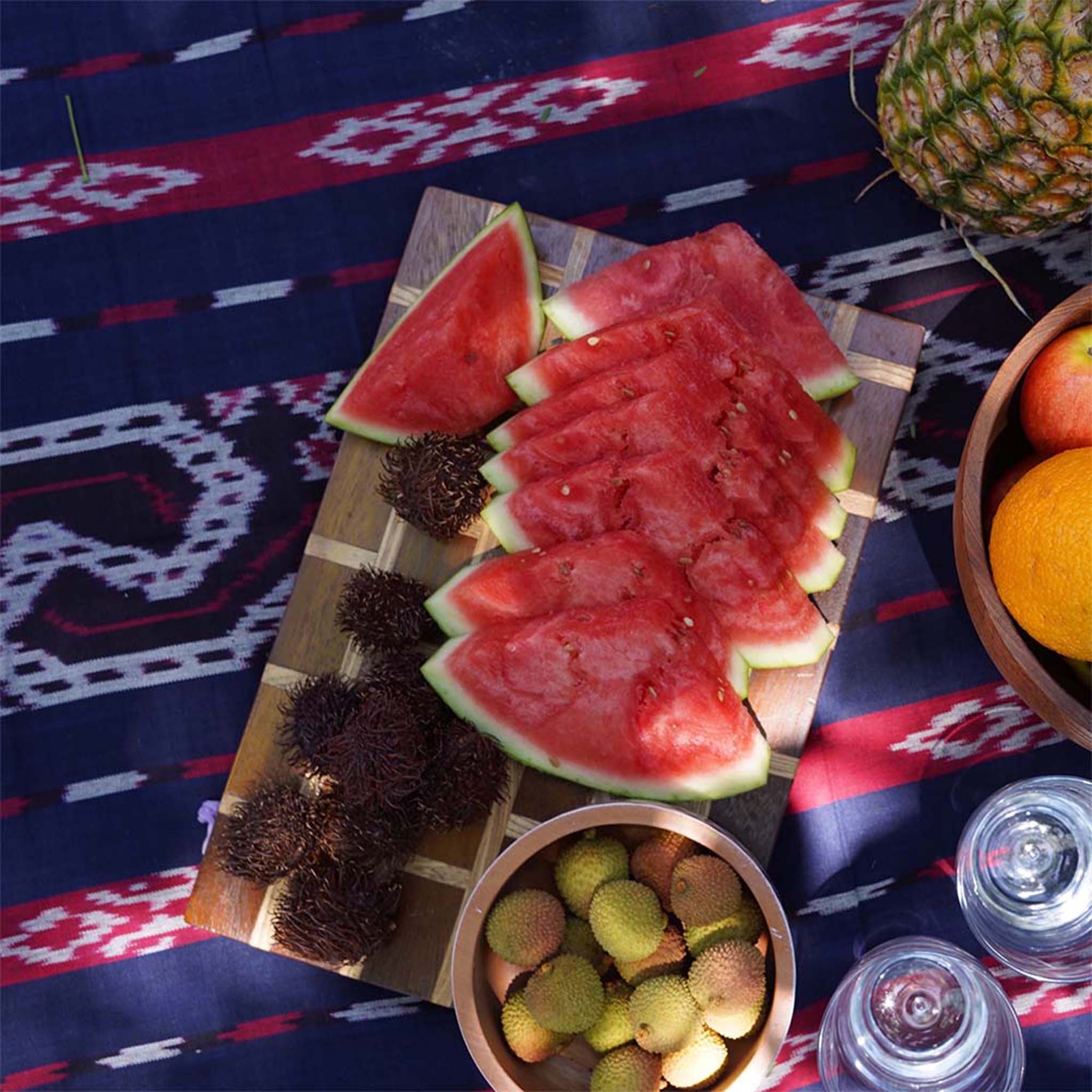 Two Toned Wooden Cutting Board / Charcuterie Board / Cheese Plate, Handmade - Bluepandahomedecor