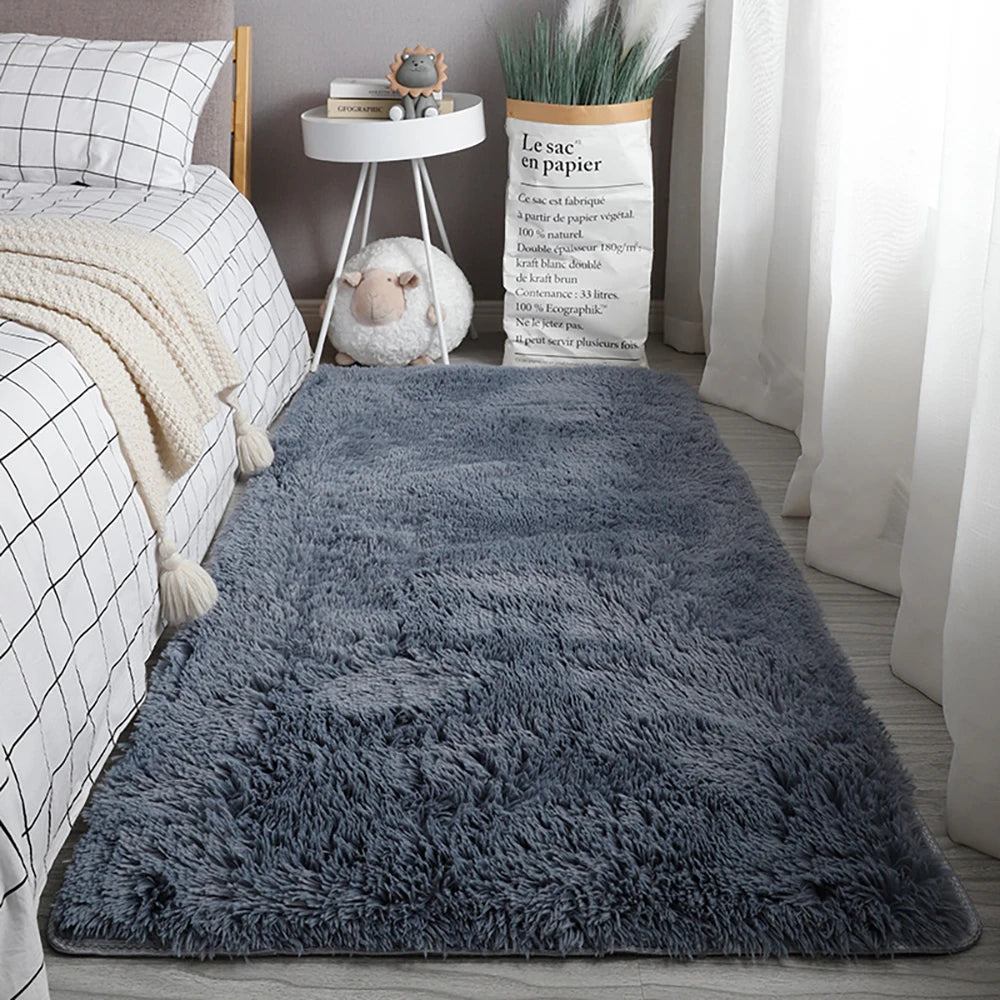 Bedroom Bedside Floor Mat Sofa Cushion Living Room White Rugs