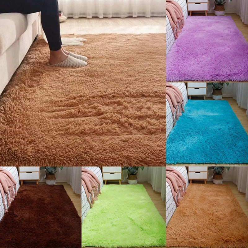 Bedroom Bedside Floor Mat Sofa Cushion Living Room White Rugs