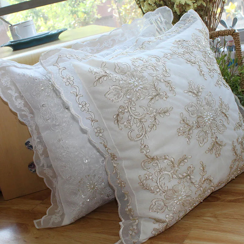 Decorative cushions lace pillowcase  ornamental pillows for living room Decorative pillowcase for sofa  pillow home decor