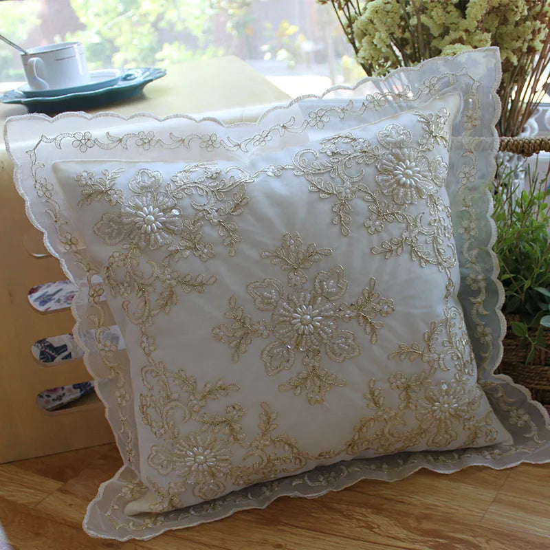 Decorative cushions lace pillowcase  ornamental pillows for living room Decorative pillowcase for sofa  pillow home decor