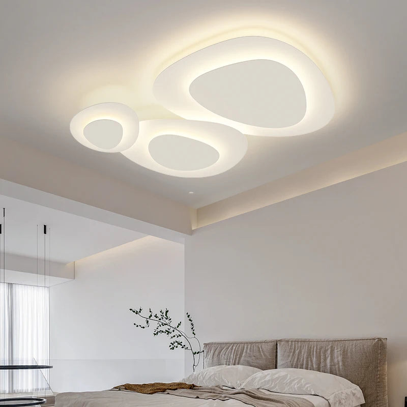 Modern LED bedroom Chandeliers lights for Living Room Home Decoration White Iron Body indoor lighting Lamp ceiling chandelier