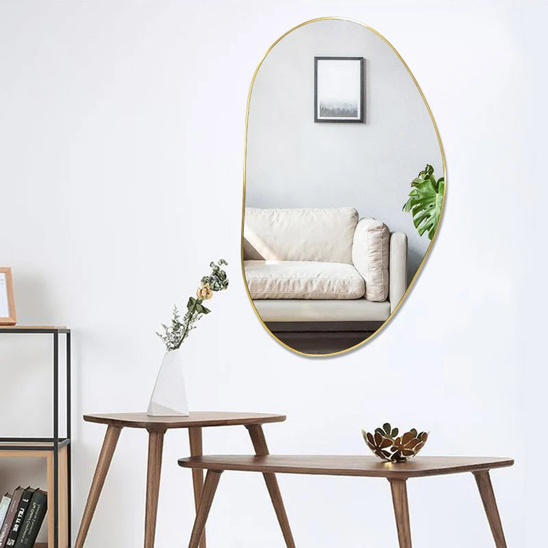Nordic Makeup Wall Mirror Irregular Shape Decorative Wall Mirror Modern Style Bathroom Enfeites Para Quarto House Accessories