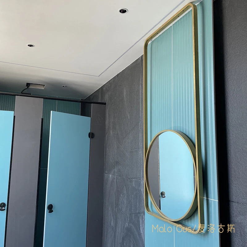 Round Decorative Wall Mirror Modern Style Glass Makeup Mirror Vanity Dressing Room Espelhos Decorativos House Accessories