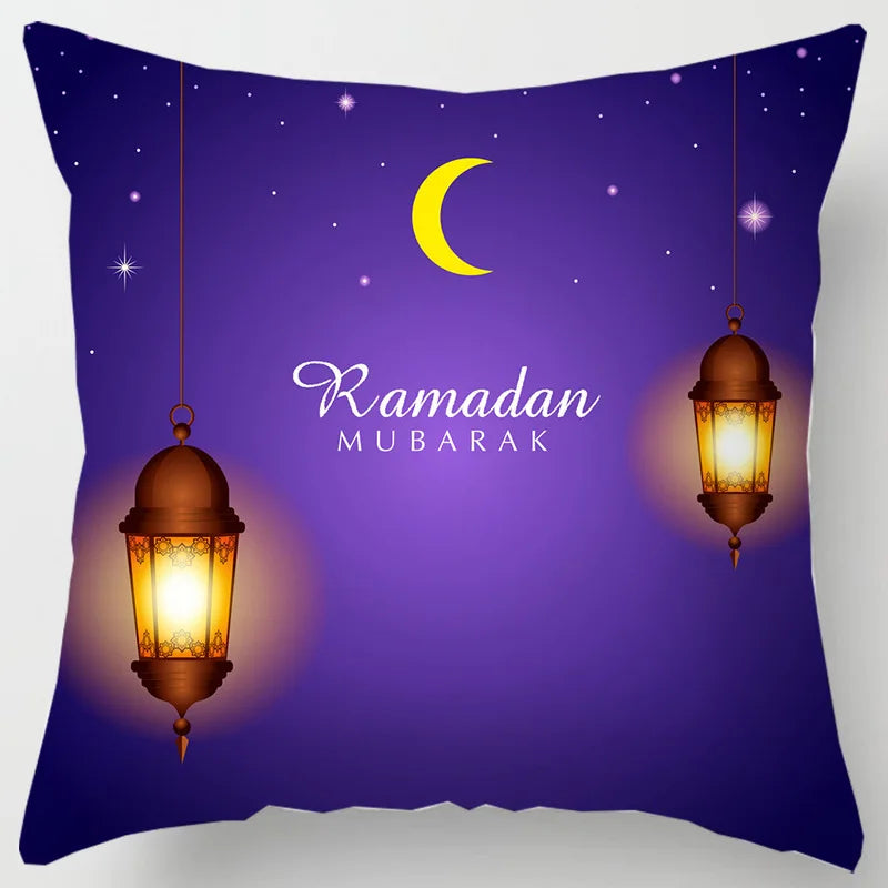 45*45CM Eid Mubarak Print Pillowcases