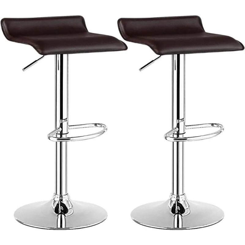 Modern Swivel Contemporary barstools with Adjustable Height, Footrests