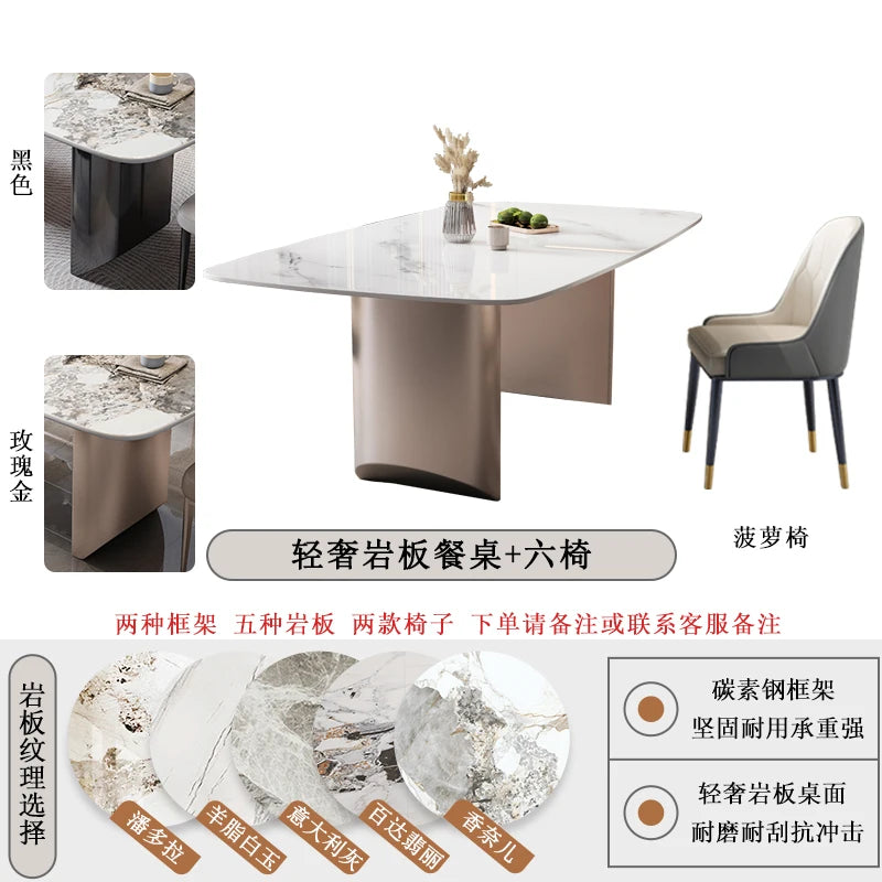 Nordic Kitchen Dinning Table Set Marble Luxury Hotel Center Table Living Room Multifunctional Muebles De Cocina Home Furniture
