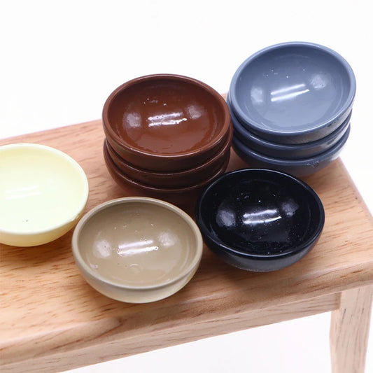 5Pcs 1:12 Dollhouse Miniature Fruit Salad Bowl Soup