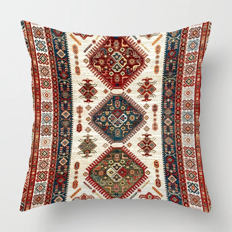 Moroccan Ethnic Pattern Pillowcase 60*60 Living Room Sofa Decoration Cushion Cover 50*50 Home Decoration Office Nap Pillowcase