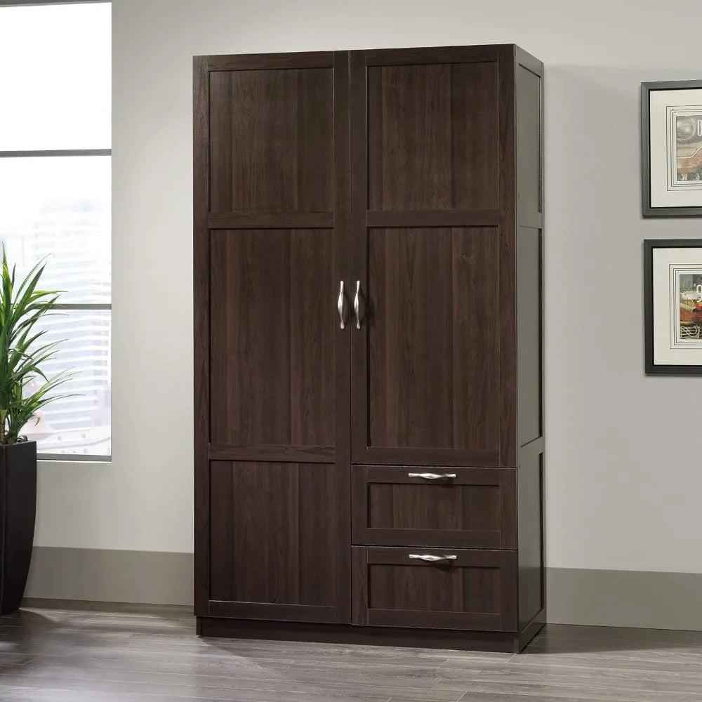 Miscellaneous Wardrobe/Storage Pantry Cabinets, L: 40. 00" X W: 19. 45" X H: 71. 10", Cinnamon Cherry