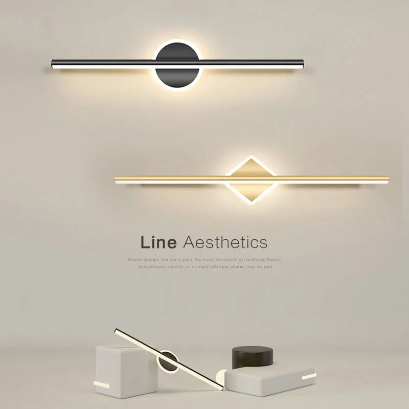 Modern LED Wall Lamp For Bathroom Mirror Bedroom Living Room Background Wall Lights Home Decor Indoor Sconce Lighting Fixture