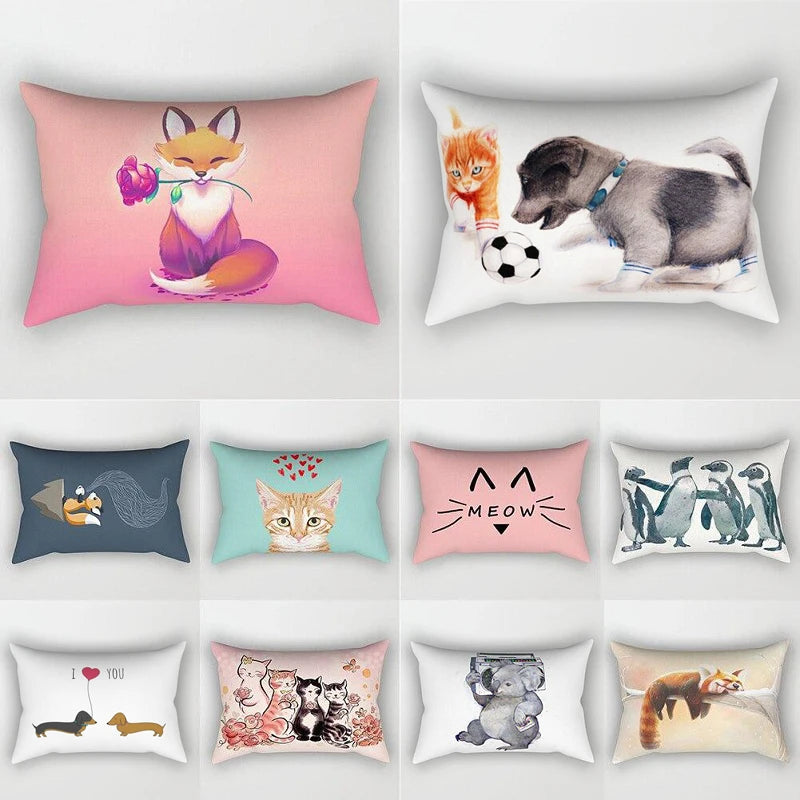 30X50 Lovely Cartoon Small Animal Pillowcase Home Living Room