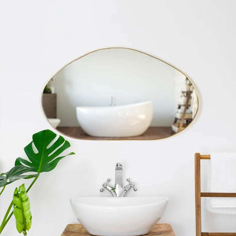 Nordic Makeup Wall Mirror Irregular Shape Decorative Wall Mirror Modern Style Bathroom Enfeites Para Quarto House Accessories