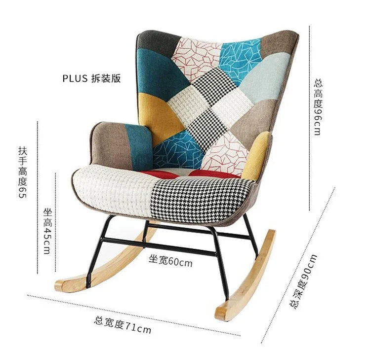 Rocking Chairs and Armchairs Chair Modern Recliners Living Room Armchair Salon Home Furniture Individual Sofa Recliner Seating