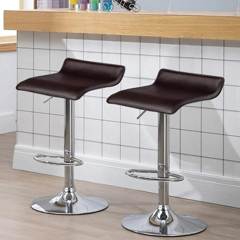 Modern Swivel Contemporary barstools with Adjustable Height, Footrests