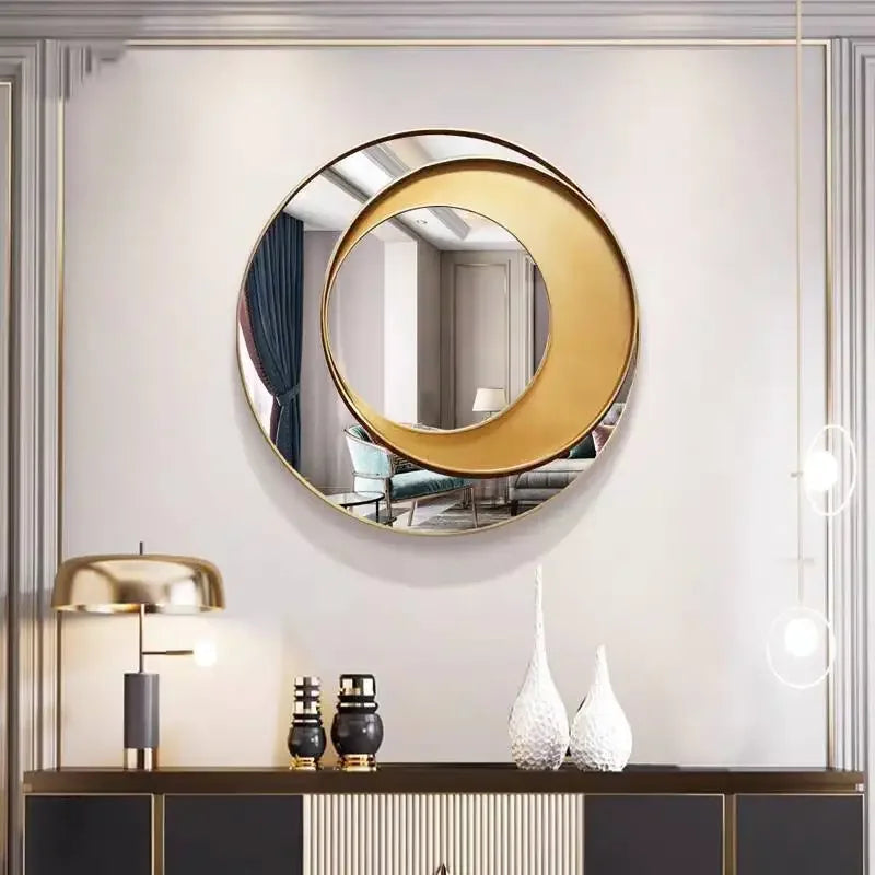 Modern Nordic Mirror Big Luxury Industrial Round Bedroom Restaurant Aesthetic Mirror Unique Wohnzimmer Deko House Decoration