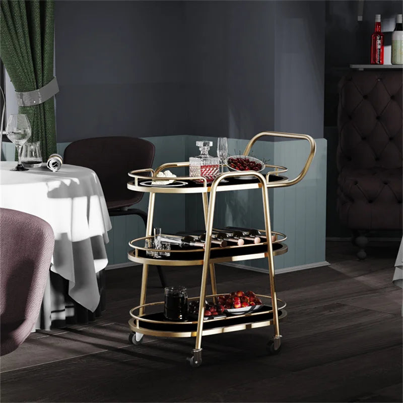 Plant Shelves Trolley Tool Storage Cabinet Kitchen Trolley Cart Wheels Fruit Basket Serving Meuble Cuisine Furniture FY20XP