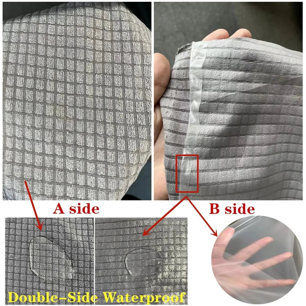 Double-Side Waterproof Sofa Seat Cushion Cover Jacquard Chair Cover Slipcover Polar Fleece Sofa Covers