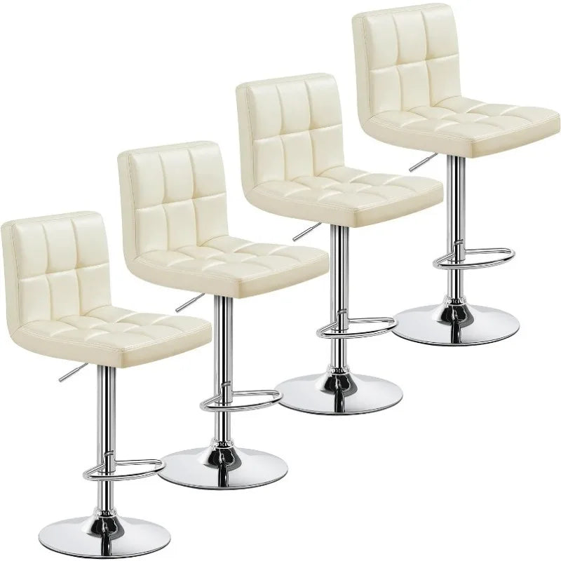 Bar Stools Set of 4 Chairs Counter Height Barstools