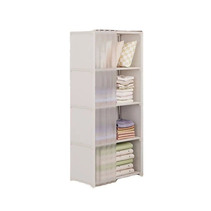 Dustproof Wardrobe Household Bedroom Multipurpose Storage Rack Simple Assembly Storage Cabinet Rental Room Multi-layer Wardrobe