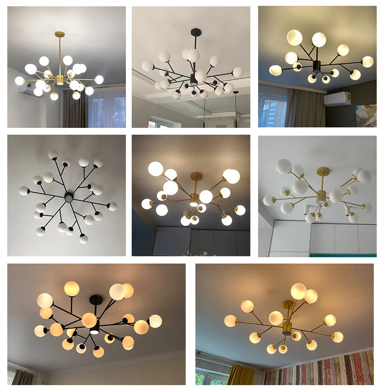 Top Selling Creative Gold nordic Chandelier Lights For Living Room Bedroom G9 Lamps Fixtures Indoor Home Decoration No Bulbs