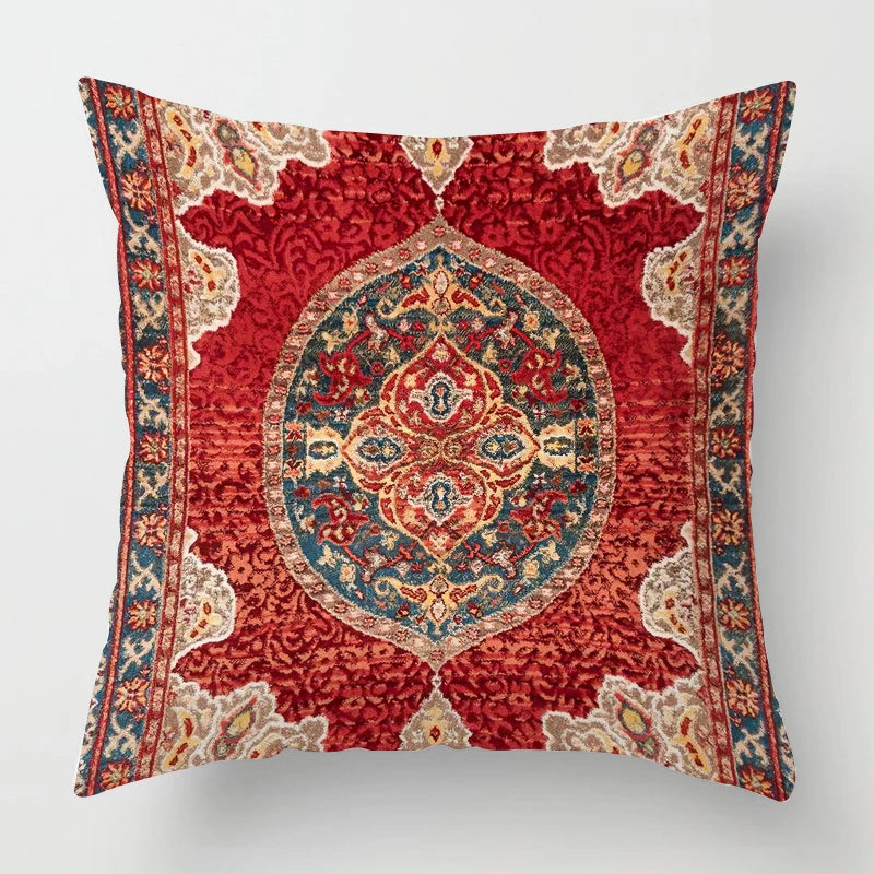 Moroccan Ethnic Pattern Pillowcase 60*60 Living Room Sofa Decoration Cushion Cover 50*50 Home Decoration Office Nap Pillowcase