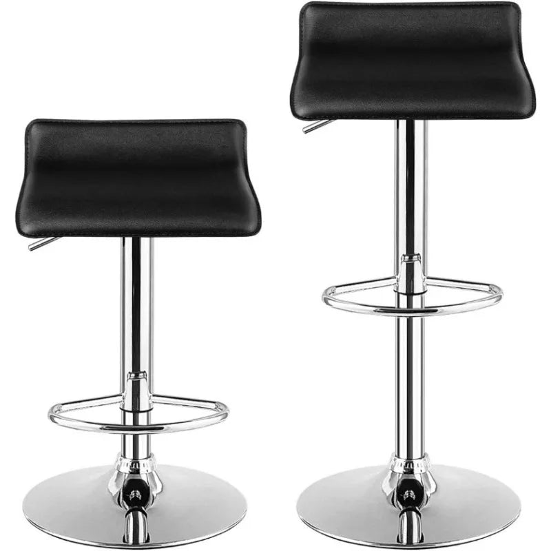 Modern Swivel Contemporary barstools with Adjustable Height, Footrests