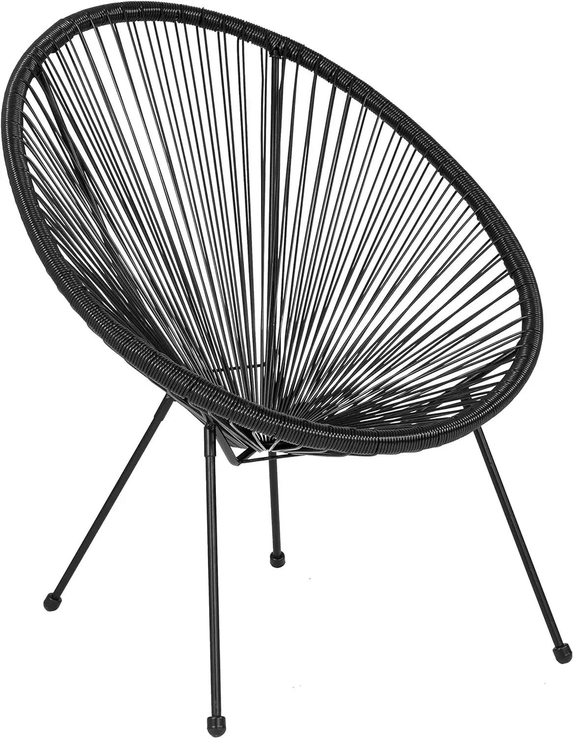 Papasan Bungee Lounge Chair for garden poolside,Black,Grey,Red,White