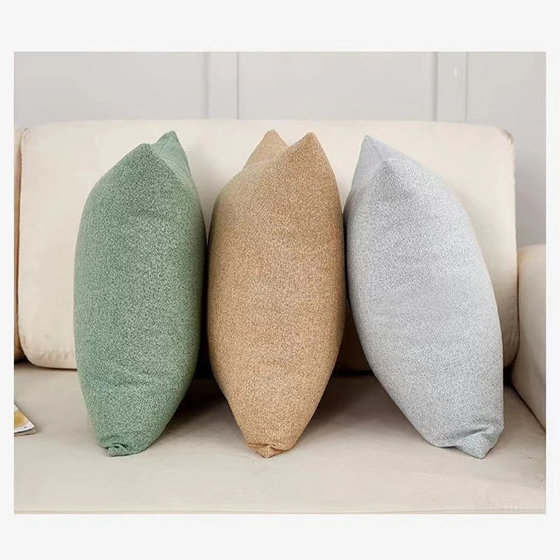 Solid Nordic Style Home Decoration Fluffy Soft Living Room Sofa Pillow Cover Cushion Cover Suitable For Office Bedroom Car