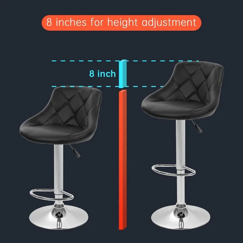 Barstools Swivel Stool Height Adjustable Bar Chairs