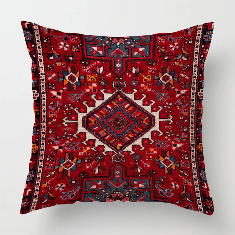 Moroccan Ethnic Pattern Pillowcase 60*60 Living Room Sofa Decoration Cushion Cover 50*50 Home Decoration Office Nap Pillowcase