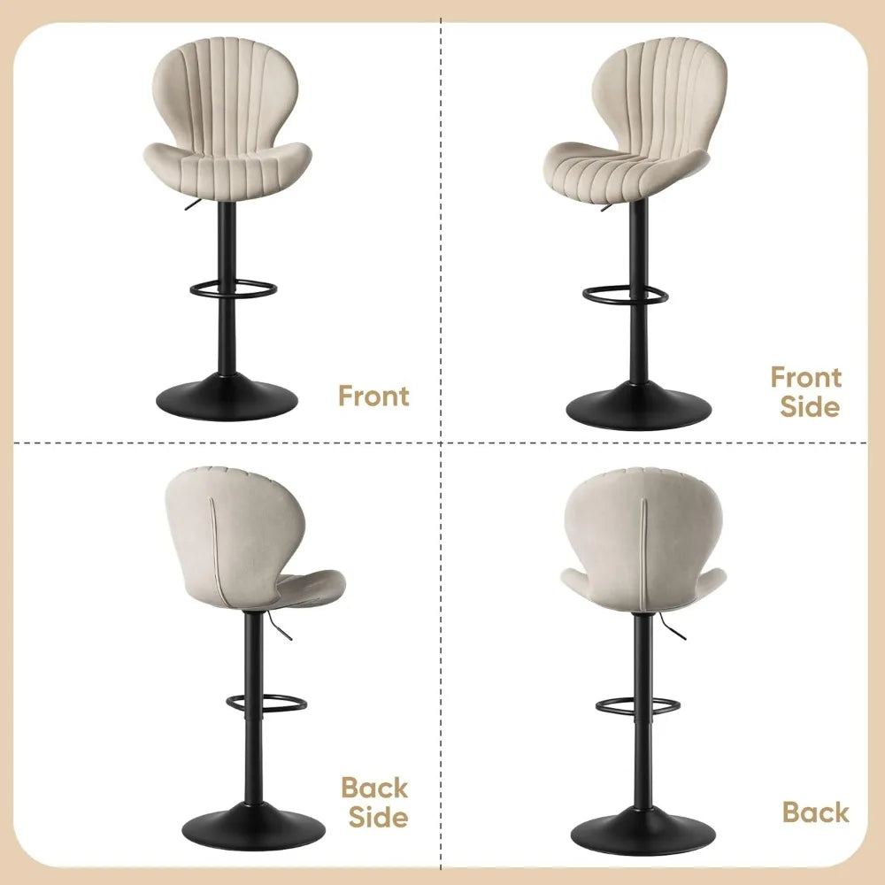 Barstools Counter Height with High Backrest