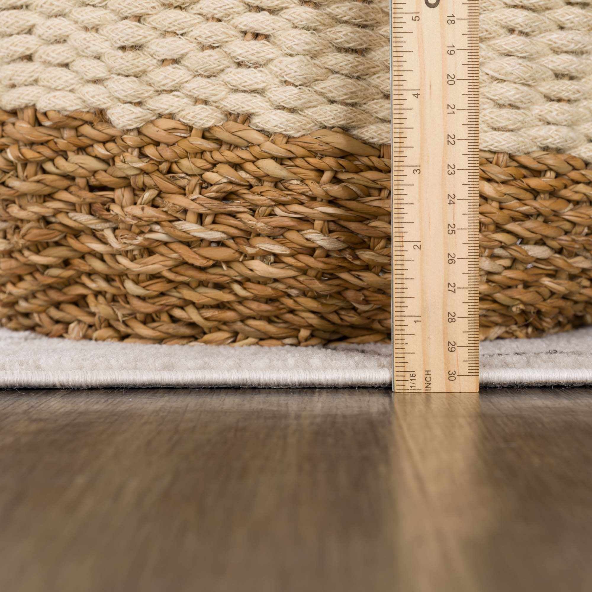 Azzan Cream & Charcoal Area Rug - Bluepandahomedecor